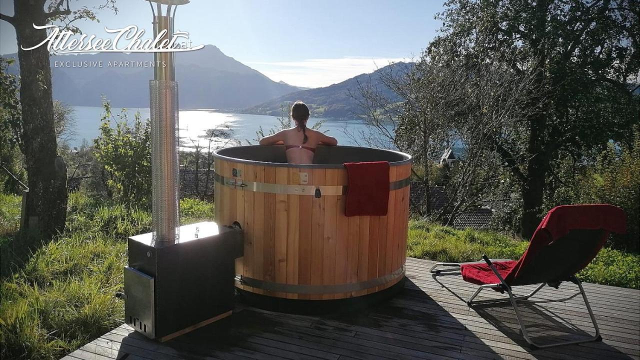 Attersee-Chalet Angermann Familie Spalt Steinbach am Attersee Eksteriør billede